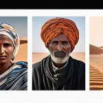 Home 16 모리타니 유목 생활 - Here are three detailed image prompts in English, inspired by the provided text about Mauritanian no...